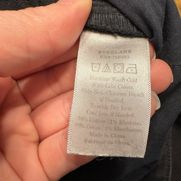 Everlane wide leg cropped high rise black jeans size 2 EUC - Picture 6 of 7